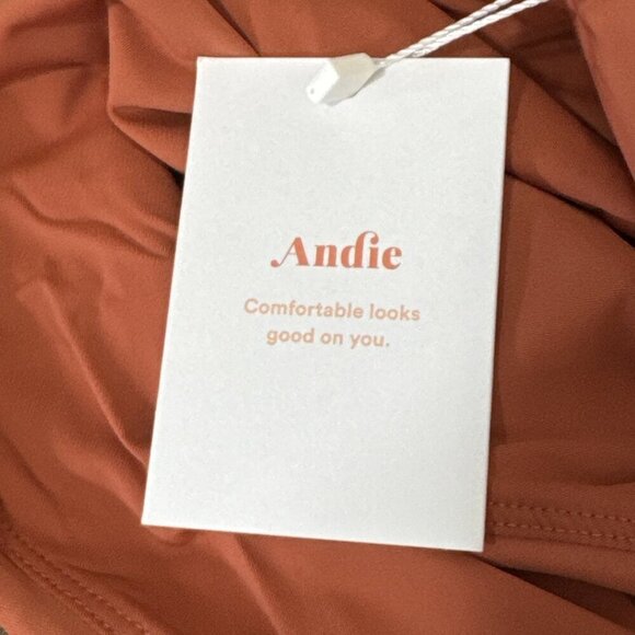 Andie Women's XXL US 18 Symi Hipster Swim Bottom Cedar Back Ruching NWT 9575 - Picture 13 of 16